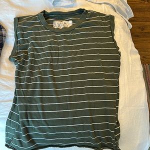 Frank & Eileen Tee Lab XS sleeveless striped tee shirt